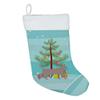 Caroline's Treasures CK4728CS Thai Lilac #2 Cat Merry Christmas Christmas Stocking Fireplace Hanging Stockings Christmas Season Party Decor Family Holiday Decorations view 2