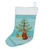 Caroline's Treasures CK4799CS Somali Cat Merry Christmas Christmas Stocking Fireplace Hanging Stockings Christmas Season Party Decor Family Holiday Decorations view 1