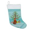 Caroline's Treasures CK4799CS Somali Cat Merry Christmas Christmas Stocking Fireplace Hanging Stockings Christmas Season Party Decor Family Holiday Decorations view 2