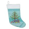 Caroline's Treasures CK4574CS British Shorthair #1 Cat Merry Christmas Christmas Stocking Fireplace Hanging Stockings Christmas Season Party Decor Family Holiday Decorations view 2