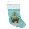 Caroline's Treasures CK4629CS Havana Brown Cat Merry Christmas Christmas Stocking Fireplace Hanging Stockings Christmas Season Party Decor Family Holiday Decorations view 2