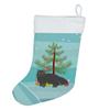 Caroline's Treasures CK4680CS Black Persian Traditional Cat Merry Christmas Christmas Stocking Fireplace Hanging Stockings Christmas Season Party Decor Family Holiday Decorations view 1