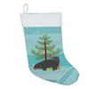 Caroline's Treasures CK4680CS Black Persian Traditional Cat Merry Christmas Christmas Stocking Fireplace Hanging Stockings Christmas Season Party Decor Family Holiday Decorations view 2