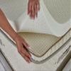 Eco Terra Natural Latex 2" Soft Mattress Topper |Luxurious Comfort & Support| Organic Certified Latex| Deep Rejuvenating Sleep| Made in The USA| Support Shoulders, HIPS, Back & Knees| Cal King view 1