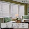 Lotus & Windoware Cordless, 2 Inch Faux Wood Blind, 35" Wide x 54" Long, Window Blinds, Blinds & Shades, Blinds for Indoor Windows, Smooth, Bright White - 35" x 54",Bright White view 3