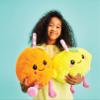 iscream Kawaii Cutie 10" Plush Juicy Orange with Embroidered Accents for All Ages view 3