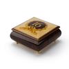 30 Note Sweet 16 Centered in Gold Wreath Music Jewelry Box - Moscow Nights view 1