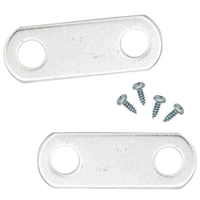0" Depth Flat Offset Mounting Canvas Clips for Picture Framing Pack of 100 Plus #6 X 3/8" Pan-Head Screws Included