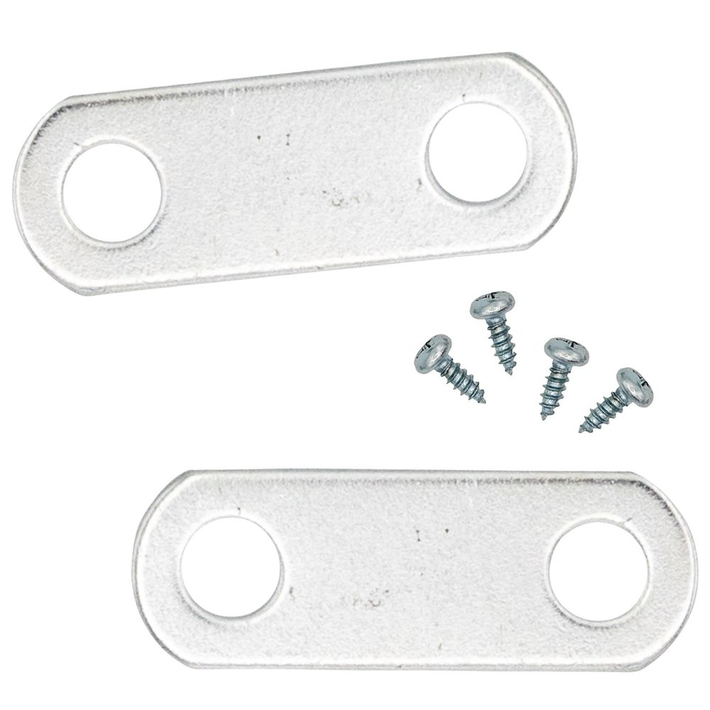0" Depth Flat Offset Mounting Canvas Clips for Picture Framing Pack of 100 Plus #6 X 3/8" Pan-Head Screws Included