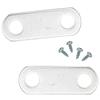 0" Depth Flat Offset Mounting Canvas Clips for Picture Framing Pack of 100 Plus #6 X 3/8" Pan-Head Screws Included view 1