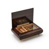 Contemporary Wood Tone Music Box with an Arabesque Wood Inlay Design - Someday My Prince Will Come view 2