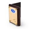 Contemporary Wood Tone Music Box with an Arabesque Wood Inlay Design - Someday My Prince Will Come view 4