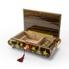 MusicBoxAttic Jolly Santa Clause in Sleigh with Reindeers Wood Inlay - Annies Song view 3