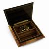 Astounding 30 Note Wedding Rings on Ring Bearer Pillow Music Jewelry Box - Waltz of The Flowers view 2