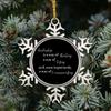 3in Snowflake Hanging Ornament for Christmas Keepsake Inspirational Quotes Leadership is a Way of Thinking a Way of Acting and Most Importantly Metal Souvenir Xmas Tree Hang Pendant Winter Gift view 3