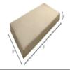 Cover ONLY Twin-XL Knife Edge Velvet Indoor Daybed Mattress 80"x39"x8"- AD304 view 2