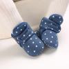 Non Slip Fringe Baby Boots Baby Shoes Plus Velvet Warm Polka Dot Printing Boots Non Slip Breathable Toddler Shoes Toddler Boy Shoes Dressy view 2