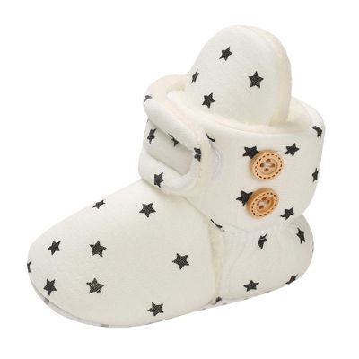 Non Slip Fringe Baby Boots Baby Shoes Plus Velvet Warm Polka Dot Printing Boots Non Slip Breathable Toddler Shoes Toddler Boy Shoes Dressy