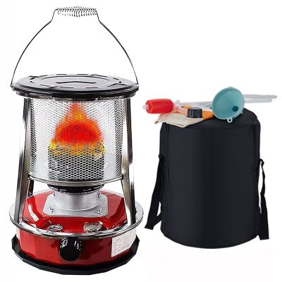 Portable Kerosene Stove Heater for Indoor, Mobile Kerosene Stove Burner, Kerosene Stove Without Electricity, Kerosene Heater With Automatic Fire Extinguisher,4.6Lred