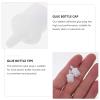 100pcs extension Glue Bottle Nozzle Tips Plastic White view 4