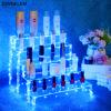 DIWNELEM 5 Tier Acrylic Risers with Blue LED Light - Acrylic Display Stands for Countertop Organizer, Collections and Cosmetics view 4