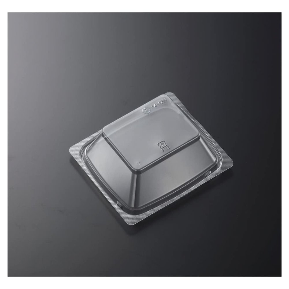 Central Chemical 383067 Disposable CT Aoi Lid Food Pack, 14-12, High Lid, 50 Pieces, Transparent, Approx. 1.2 x 4.5 x 5.1 inches (3.1 x 11.4 x 13.1 cm)