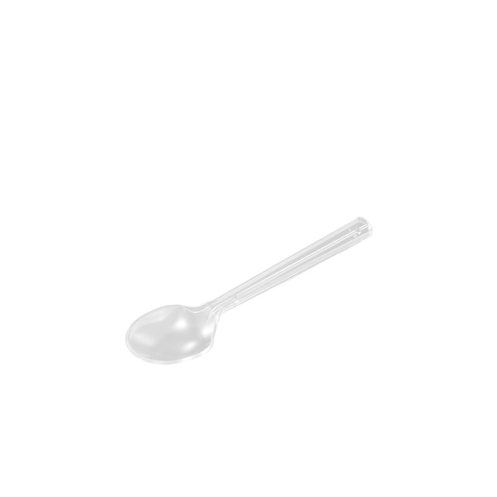 Central Chemical 70375 Plastic Cutlery, Disposable Spoons, 63.0 inches (160 cm), Roses, Transparent, 100 Pieces, Transparent, Approx. 0.4 x 6.3 x 1.4 inches (1 x 15.9 x 3.5