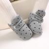 Non Slip Fringe Baby Boots Baby Shoes Plus Velvet Warm Polka Dot Printing Boots Non Slip Breathable Toddler Shoes Toddler Boy Shoes Dressy view 2