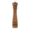 1Pack Wood Pepper Grinder, XWXO 10 Inch Salt Mill Pepper Shaker, Pepper Mill with Adjustable Ceramic Rotor - Oak Wood Pepper Grinder for Your Kitchen view 1
