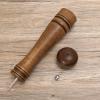 1Pack Wood Pepper Grinder, XWXO 10 Inch Salt Mill Pepper Shaker, Pepper Mill with Adjustable Ceramic Rotor - Oak Wood Pepper Grinder for Your Kitchen view 3