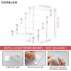 DIWNELEM 5 Tier Acrylic Risers - Acrylic Display Stands with Pink LED Light view 2