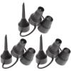 Angoily 3 Sets Bed Connector Partial Valves Black Mattress Triple Pool Plastic Sofa Nozzle Compressor Electric Air Replacement Converter Head Pump Inflatable Nozzles for Needles Adaptor view 1