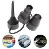 Angoily 3 Sets Bed Connector Partial Valves Black Mattress Triple Pool Plastic Sofa Nozzle Compressor Electric Air Replacement Converter Head Pump Inflatable Nozzles for Needles Adaptor view 2