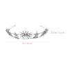 KALLORY Silver Star Crown -340 Wedding Headdress Rhinestone Tiara view 2