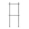 2-Tier Design Rod Clothing Rack, Simple Trending Double Rod Clothes Garment Rack Multi-functional Garment Rack Freestanding Hanger Commercial Garment Rack Standing Display view 1