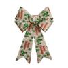 Ja'Cor Merry Christmas Trees Rustic Bows, Decorative Large Christmas Bows for Xmas Tree Gift Wrapping Wreaths Gifts Crafts Huge Presents Door Plastic Bow Decorations, 9x15-in. (1 Pack) view 1