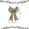 Ja'Cor Merry Christmas Trees Rustic Bows, Decorative Large Christmas Bows for Xmas Tree Gift Wrapping Wreaths Gifts Crafts Huge Presents Door Plastic Bow Decorations, 9x15-in. (1 Pack) view 2
