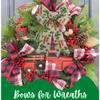 Ja'Cor Merry Christmas Trees Rustic Bows, Decorative Large Christmas Bows for Xmas Tree Gift Wrapping Wreaths Gifts Crafts Huge Presents Door Plastic Bow Decorations, 9x15-in. (1 Pack) view 3
