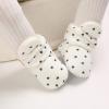Non Slip Fringe Baby Boots Baby Shoes Plus Velvet Warm Polka Dot Printing Boots Non Slip Breathable Toddler Shoes Toddler Boy Shoes Dressy view 2