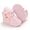 Non Slip Fringe Baby Boots Baby Shoes Plus Velvet Warm Polka Dot Printing Boots Non Slip Breathable Toddler Shoes Toddler Boy Shoes Dressy view 4