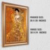 A&T ARTWORK The Lady in Gold by Gustav Klimt.Framed Size:36x30 inches,Image Size:30x24 inches,Wide Gold Frame The World Classic Art Reproductions, Giclee Canvas Prints Wall Art for Home Dcor view 4