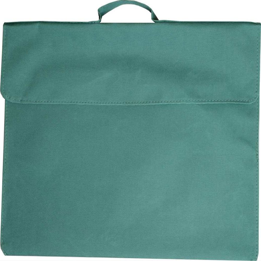 Osmer Polyester 600D Library Bag, 36 cm x 30 cm Size, Green