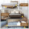 ruiru bro Adjustable Bed Frame Support Legs,Metal Bed Center Slat Heavy Support Leg, Bed Slat Reinforcement Kit,Bed Support Legs for Bed Frame Replacement,More Stable, More Quiet(5.1-8.6in 2pcs) view 4