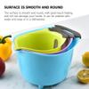 BESTonZON 3pcs Mixing Bowl Measurement Markings Versatile Fruit and Salad Holder for Kitchen Use for Family Gatherings and Parties view 4