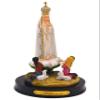 6.5 Inch Our Lady of Fatima Statue with Children Apparition Made in Portugal, White view 1