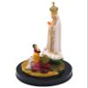 6.5 Inch Our Lady of Fatima Statue with Children Apparition Made in Portugal, White view 3
