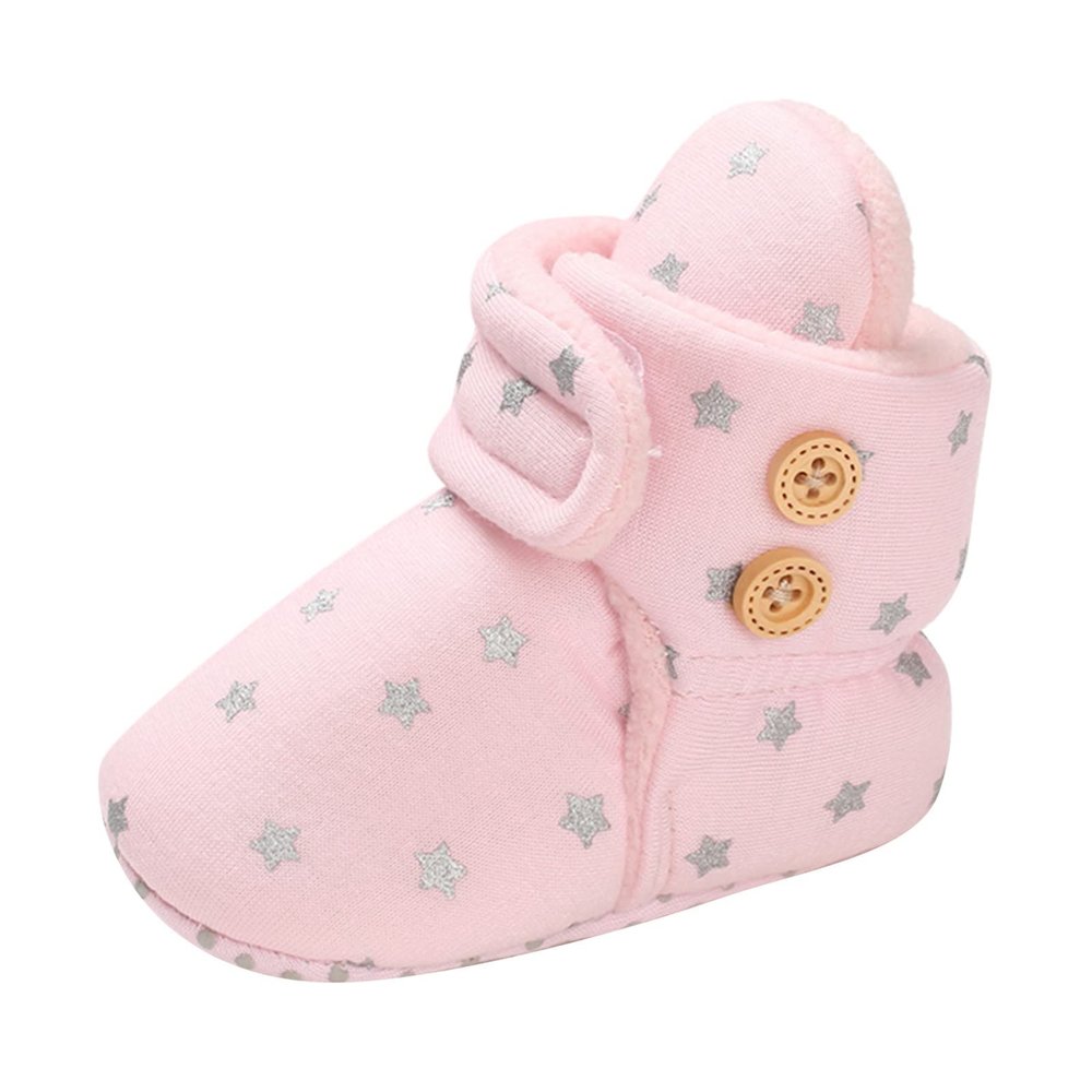 Non Slip Fringe Baby Boots Baby Shoes Plus Velvet Warm Polka Dot Printing Boots Non Slip Breathable Toddler Shoes Toddler Boy Shoes Dressy