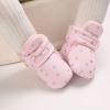 Non Slip Fringe Baby Boots Baby Shoes Plus Velvet Warm Polka Dot Printing Boots Non Slip Breathable Toddler Shoes Toddler Boy Shoes Dressy view 2