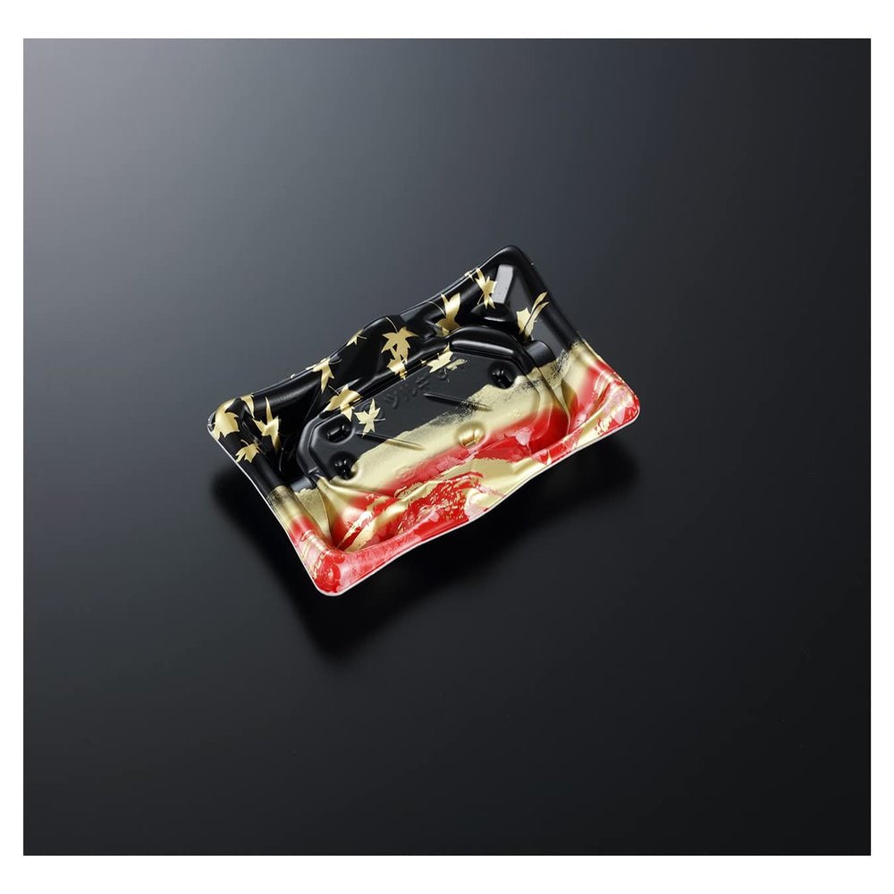 (Chuo Kagaku) Central Chemical 515395 Disposable Sword 3-1 Bento Containers, Hanaraku R, Body 50 Pieces, Red, Approx. 1.0 x 4.1 x 6.5 inches (2.6 x 10.4 x 16.6 cm)