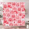 Wathon Valentine Gnome Shower Curtain view 2